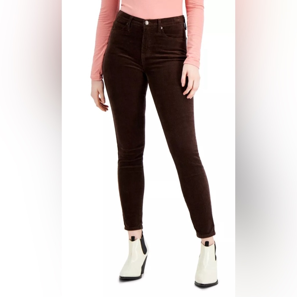 Oat Corduroy Skinny Jeans - Dark Brown Size 31 NWT